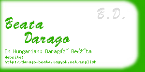 beata darago business card